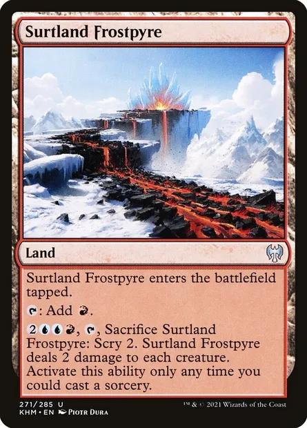 Surtland Frostpyre, Magic card KHM 271 — Kaldheim set