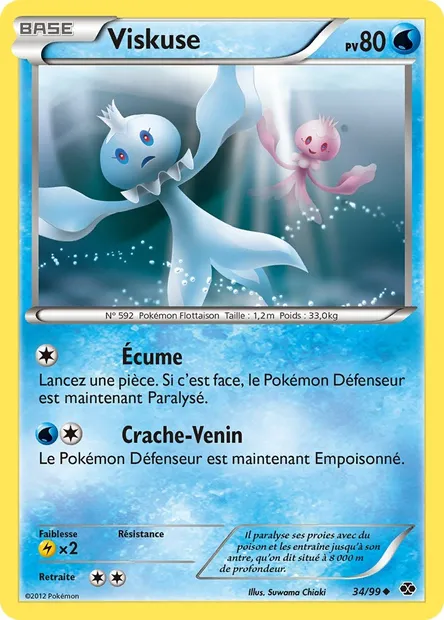 Viskuse, carte Pokémon NXD 34 — extension Destinées Futures