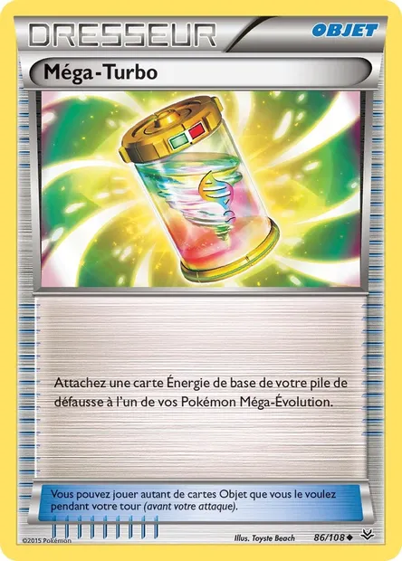 Méga-Turbo, carte Pokémon ROS 86 — extension Ciel Rugissant