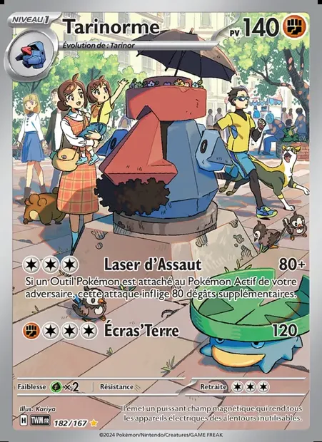 Tarinorme, carte Pokémon TWM 182 — extension Mascarade Crépusculaire