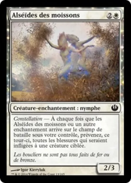 Alséïdes des moissons, carte Magic JOU 13 — extension Incursion dans Nyx