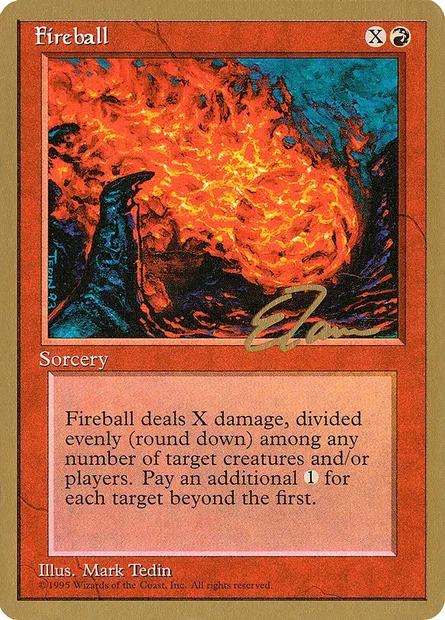 Boule de feu, carte Magic PTC et192 — extension Pro Tour Collector Set