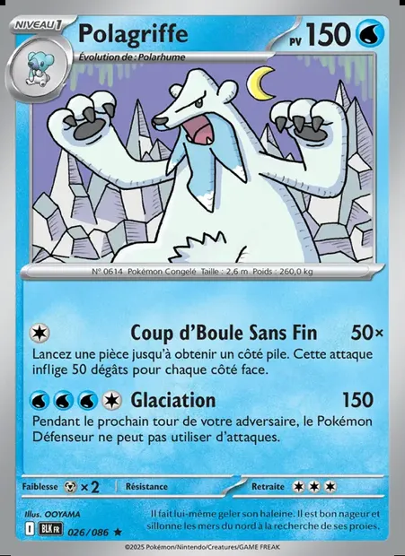Polagriffe, carte Pokémon BLK 026 — extension Foudre Noire