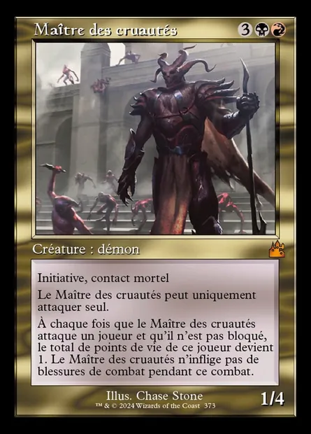 Maître des cruautés, carte Magic RVR 373 — extension Ravnica Remastered