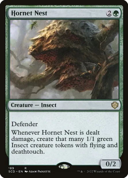 Nid de frelons, carte Magic SCD 189 — extension Starter Commander Decks