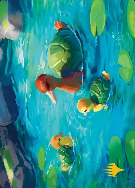 Turtle-Duck // Turtle-Duck, carte Magic ATLA 18 — extension Avatar: the Last Airbender Art Series