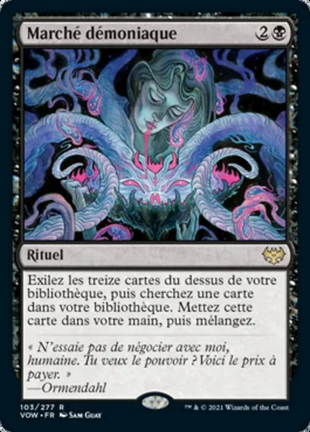 Marché démoniaque, carte Magic VOW 103 — extension Innistrad : noce écarlate