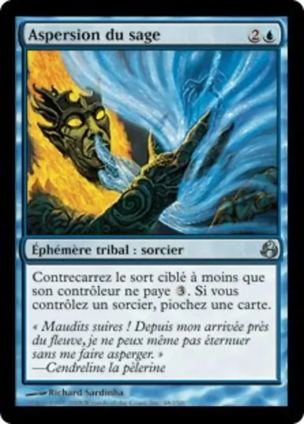 Aspersion du sage, carte Magic MOR 48 — extension Leveciel