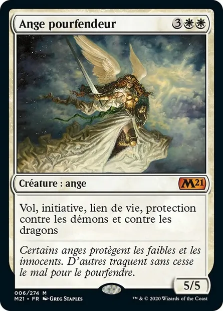 Ange pourfendeur, carte Magic M21 6 — extension Core Set 2021