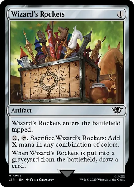 Wizard's Rockets, Magic card LTR 252 — The Lord of the Rings: Tales of Middle-earth set
