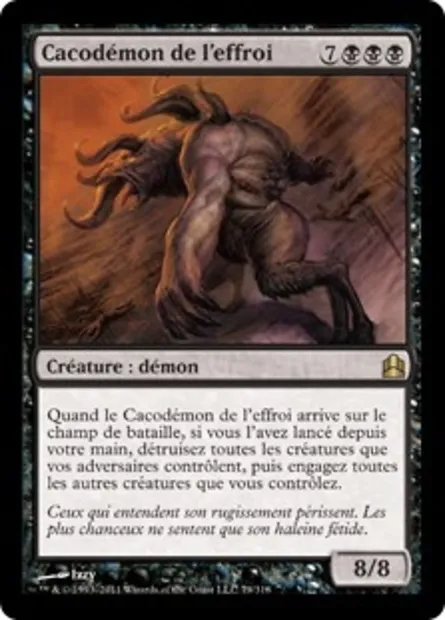 Cacodémon de l'effroi, carte Magic CMD 79 — extension Commander 2011