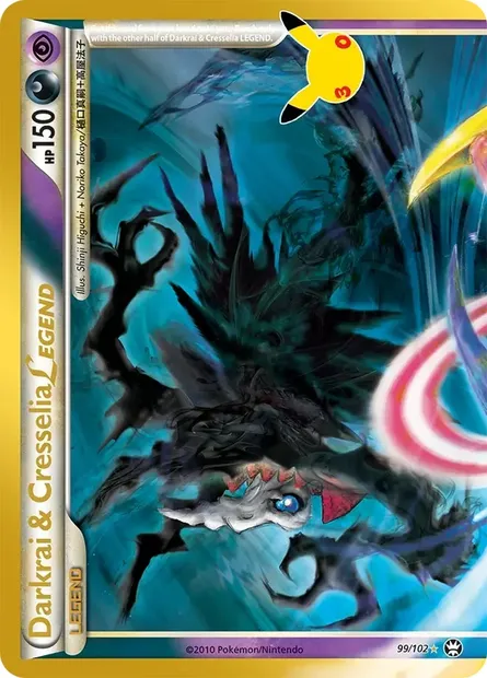 Darkrai & Cresselia LEGEND, Pokémon card 30C CC019 — 30th Celebration set