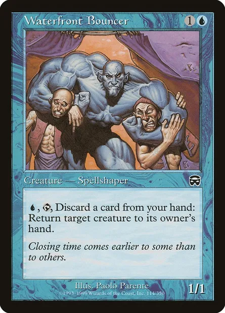 Waterfront Bouncer, Magic card MMQ 114 — Mercadian Masques set