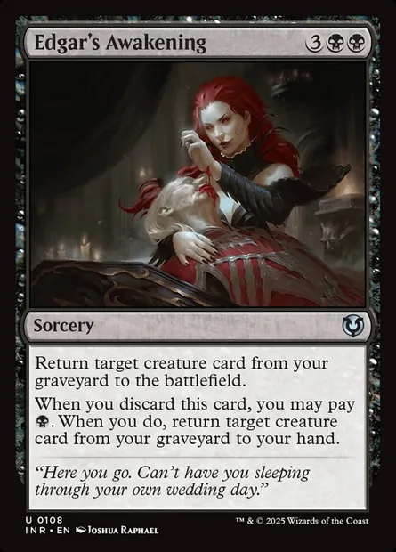 Éveil d'Edgar, carte Magic INR 108 — extension Innistrad Remastered