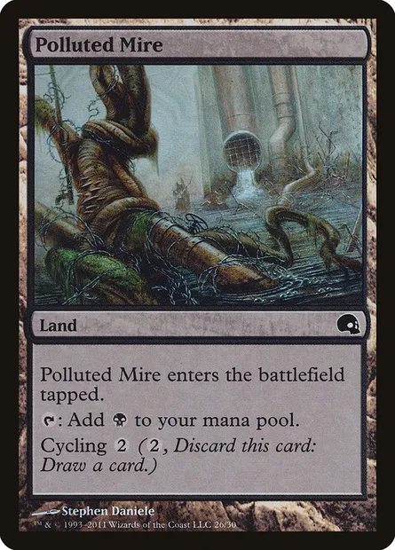 Polluted Mire, Magic card PD3 26 — Premium Deck Series: Graveborn set