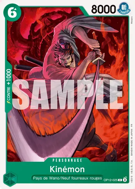 Kinémon, carte One Piece OP12-025 — extension L'HÉRITAGE DU MAÎTRE