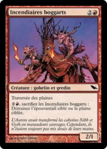 Incendiaires boggarts, carte Magic SHM 85 — extension Sombrelande