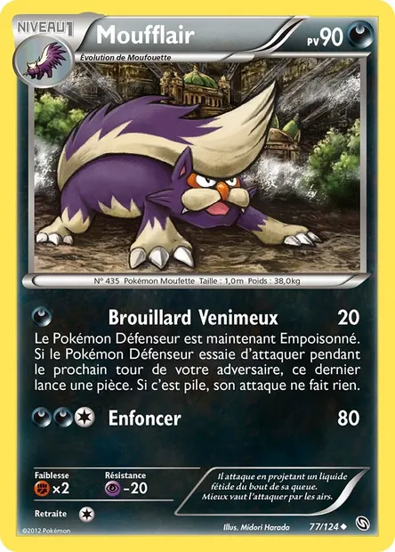Moufflair, carte Pokémon DRX 77 — extension Dragons Éxaltés