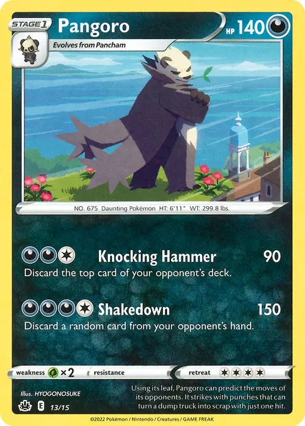 Pangoro, Pokémon card MCD22 13 — McDonald's Collection 2022 set