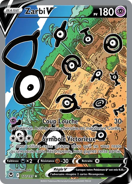 Zarbi V, carte Pokémon SIT 177 — extension Tempête Argentée
