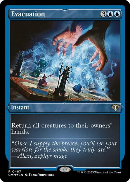 Evacuation, Magic card CMM 487 — Commander Masters set
