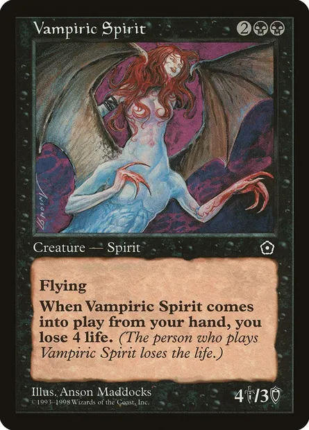 Esprit vampirique, carte Magic P02 90 — extension Portal Second Age