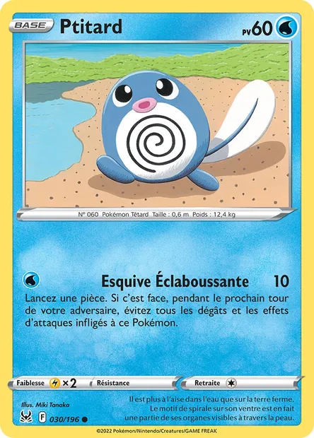 Ptitard, carte Pokémon LOR 030 — extension Origine Perdue