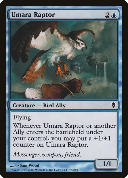 Umara Raptor, Magic card ZEN 75 — Zendikar set