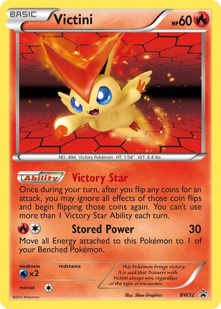 Victini, Pokémon card BW 32 — BW Black Star Promos set