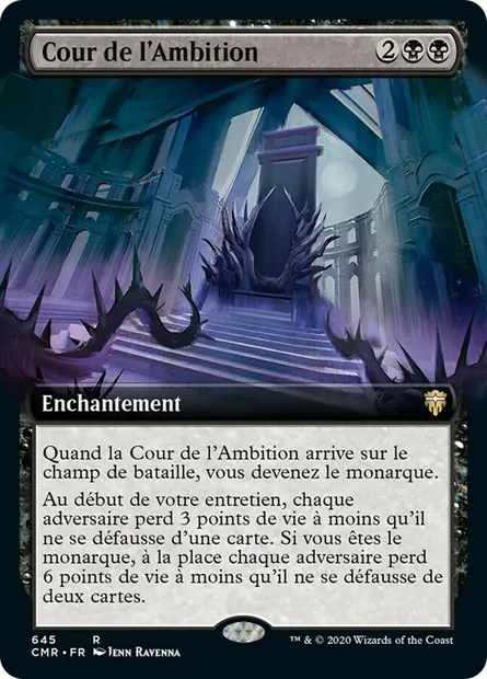 Cour de l'Ambition, carte Magic CMR 645 — extension Commander Legends