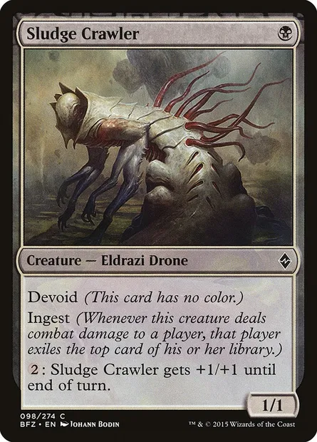 Sludge Crawler, Magic card BFZ 98 — Battle for Zendikar set