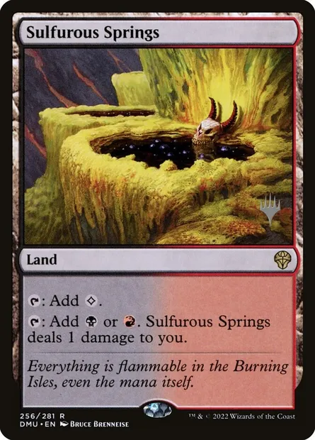 Sources sulfureuses, carte Magic PDMU 256p — extension Dominaria United Promos