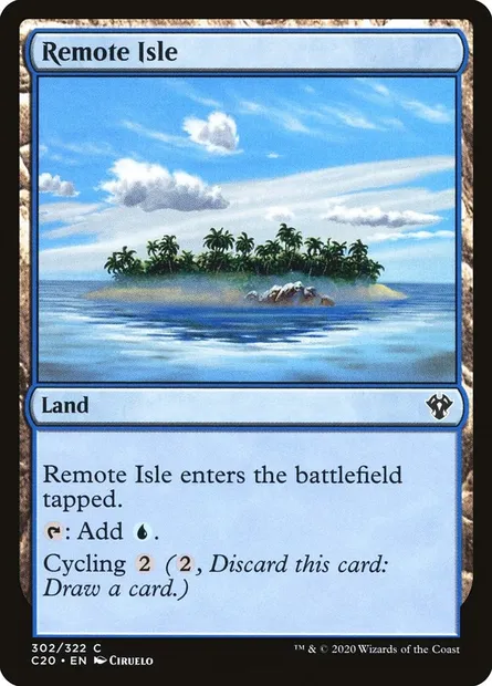 Remote Isle, Magic card C20 302 — Commander 2020 set