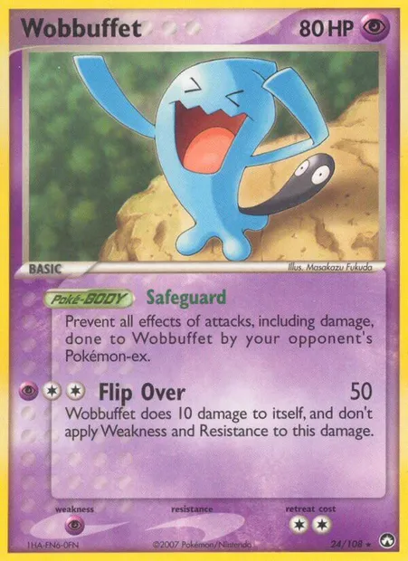 Wobbuffet, Pokémon card PK 24 — Power Keepers set