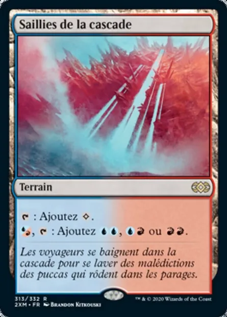 Saillies de la cascade, carte Magic 2XM 313 — extension Double Masters