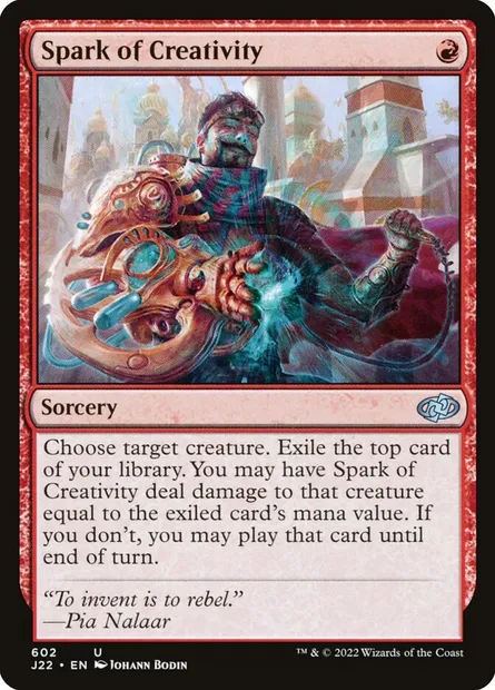 Spark of Creativity, Magic card J22 602 — Jumpstart 2022 set
