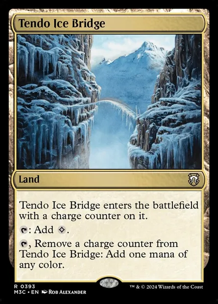 Tendo Ice Bridge, Magic card M3C 393 — Modern Horizons 3 Commander set