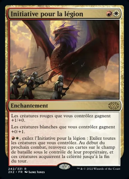 Initiative pour la légion, carte Magic 2X2 242 — extension Double Masters 2022