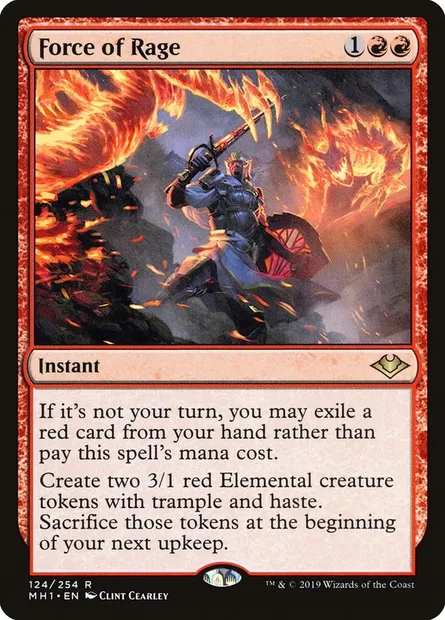 Force of Rage, Magic card MH1 124 — Modern Horizons set
