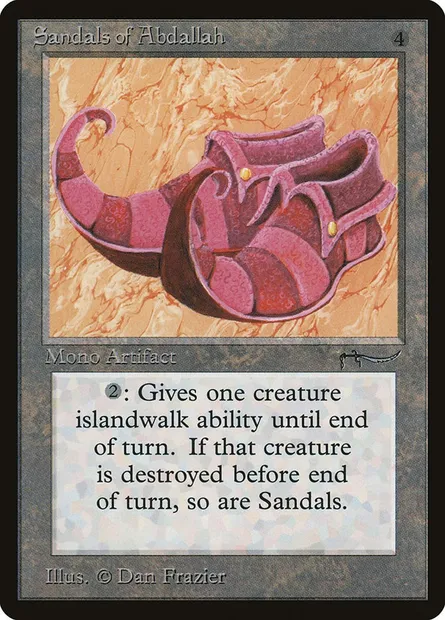 Sandals of Abdallah, carte Magic ARN 69 — extension Arabian Nights
