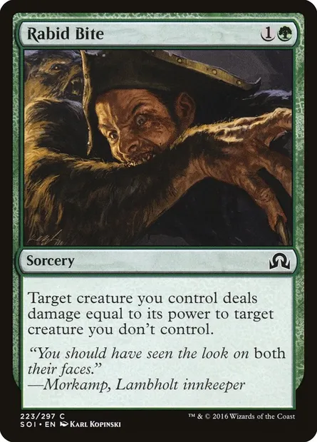 Rabid Bite, Magic card SOI 223 — Shadows over Innistrad set