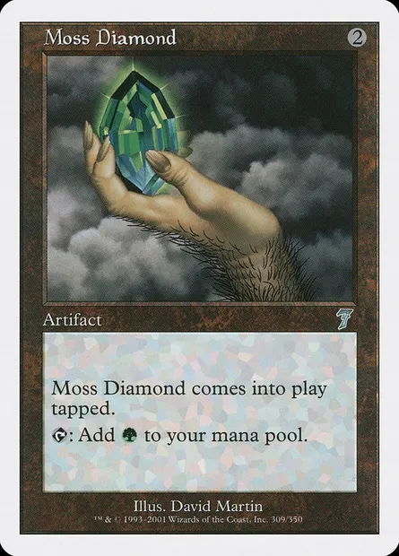 Moss Diamond, Magic card 7ED 309 — Seventh Edition set