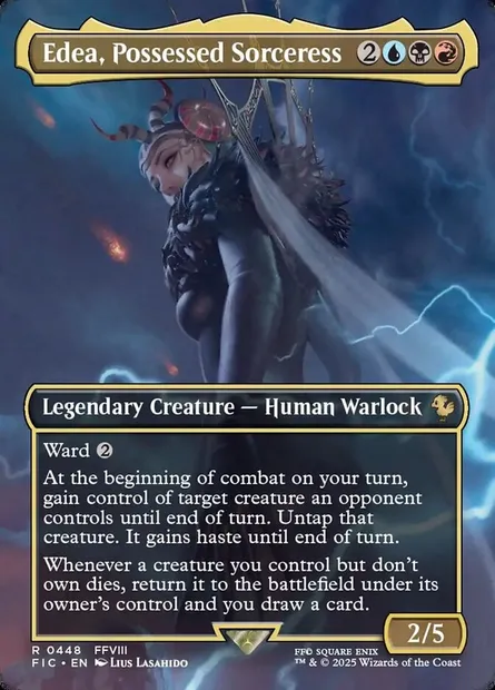 Edea, Possessed Sorceress, Magic card FIC 448 — Final Fantasy Commander set