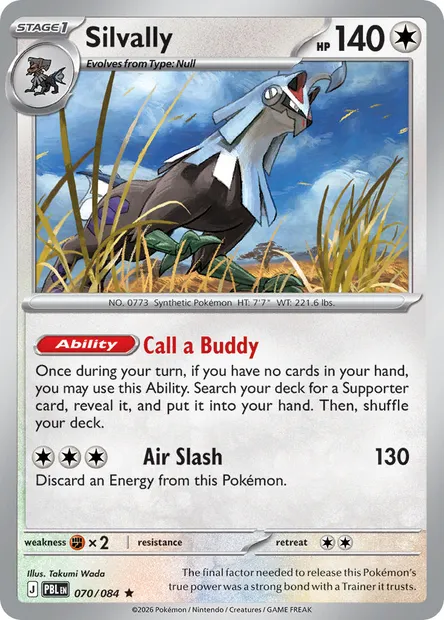 Silvally, Pokémon card PBL 070 — Pitch Black set