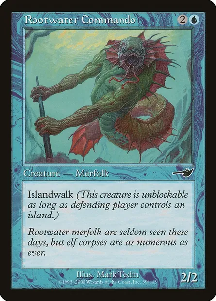 Rootwater Commando, Magic card NEM 39 — Nemesis set