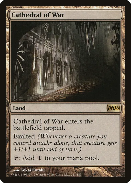 Cathedral of War, Magic card M13 221 — Magic 2013 set