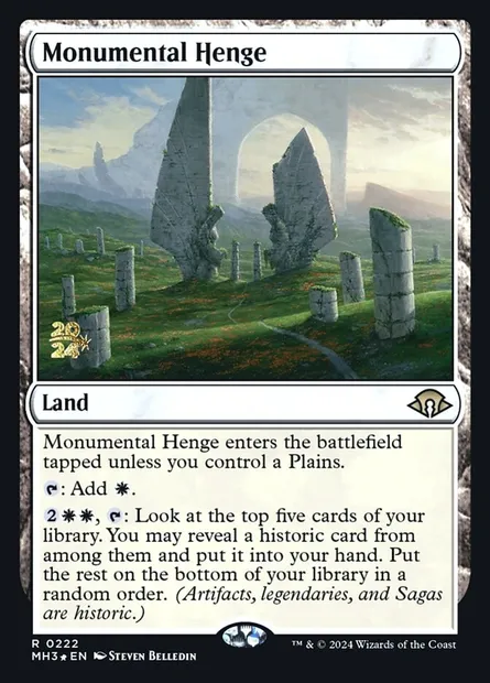 Cromlech monumental, carte Magic PMH3 222s — extension Modern Horizons 3 Promos