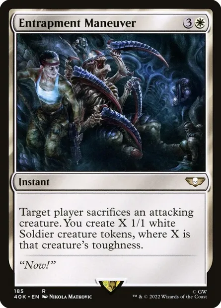 Entrapment Maneuver, Magic card 40K 185 — Warhammer 40,000 Commander set