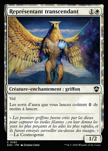 Représentant transcendant, carte Magic SOC 183 — extension Secrets of Strixhaven Commander