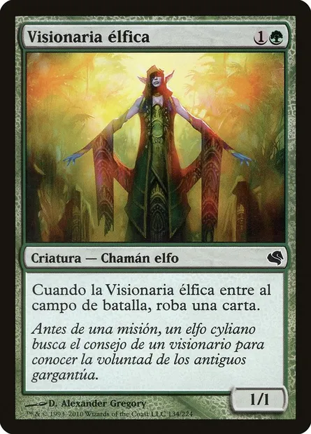 Visionnaire elfe, carte Magic PS11 134 — extension Salvat 2011